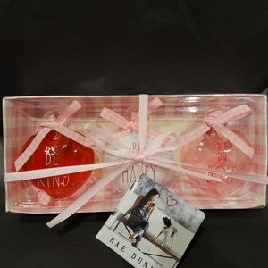 Rae Dunn glass hearts